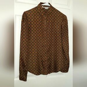 Vintage Puff-Sleeve Blouse